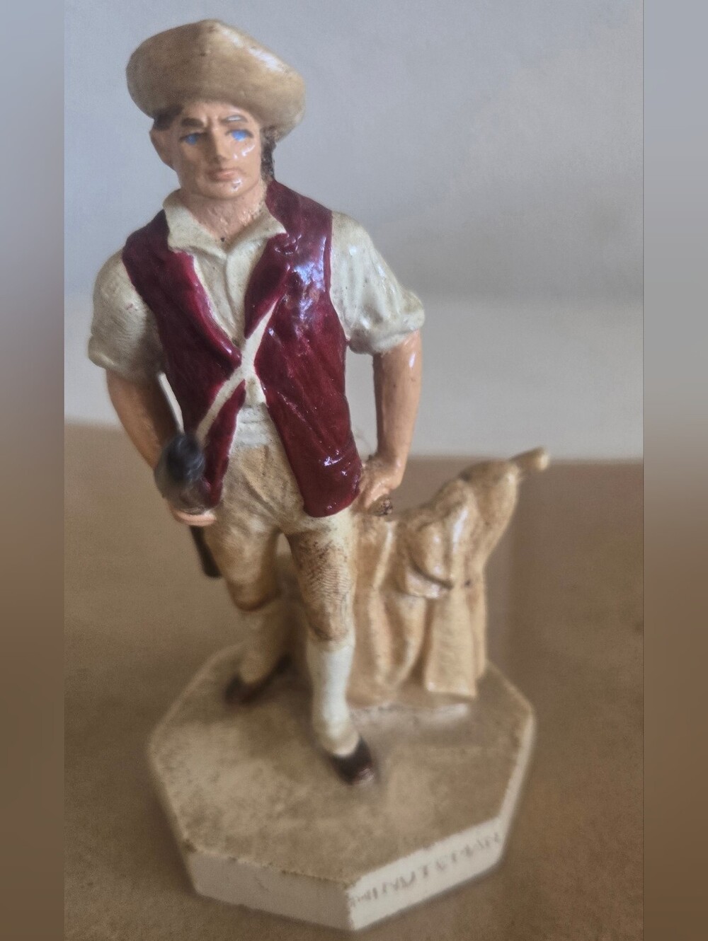 Vintage 1967 Hand-Painted Sebastian Minuteman Ceramic Miniature Figurine